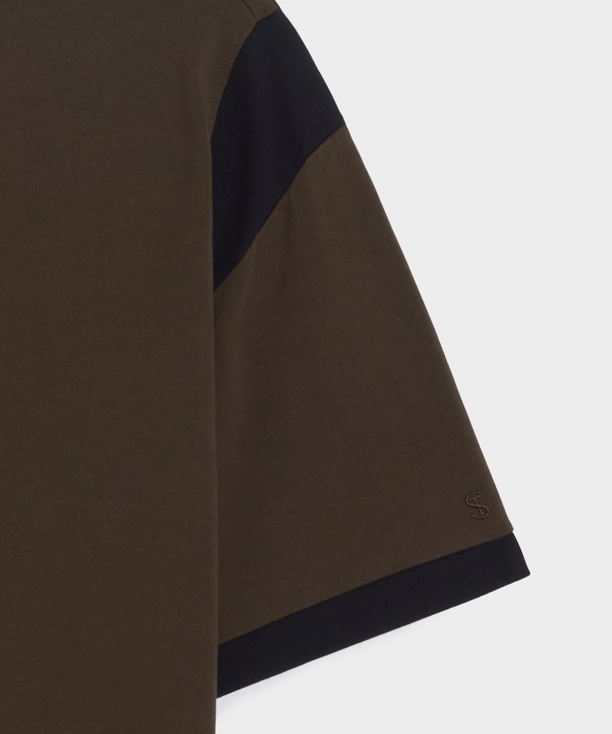 Todd Snyder Collegiate Jersey Ringer Tee - Espresso Bean