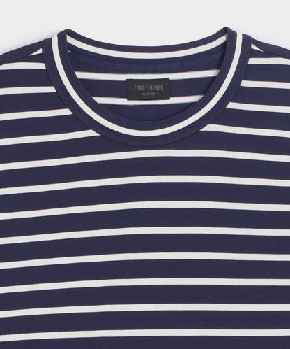Todd Snyder Boxy Jersey Tee - Navy