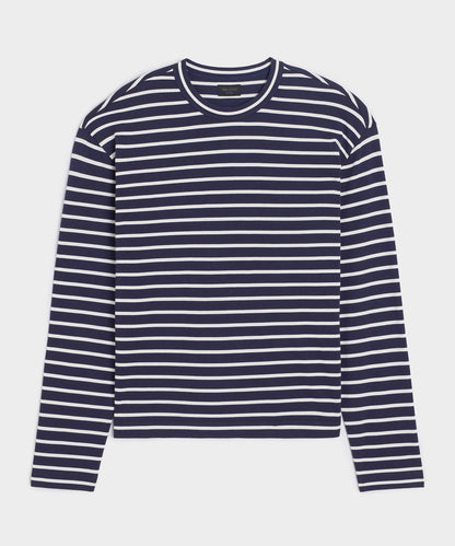 Todd Snyder Boxy Jersey Tee - Navy