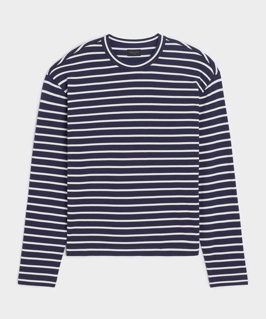 Todd Snyder Boxy Jersey Tee - Navy