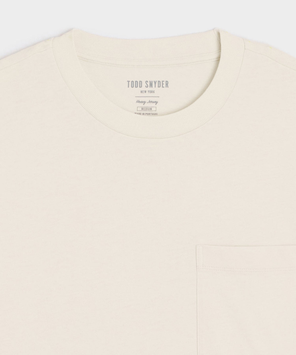 Todd Snyder Boxy Jersey Tee - Chalk