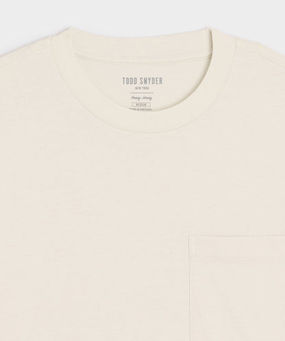 Todd Snyder Boxy Jersey Tee - Chalk
