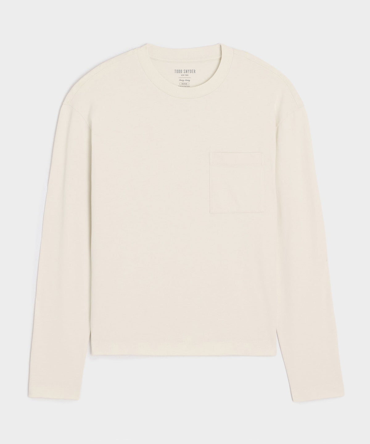 Todd Snyder Boxy Jersey Tee - Chalk