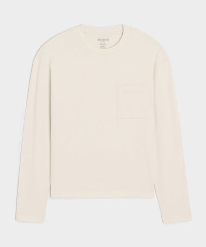 Todd Snyder Boxy Jersey Tee - Chalk