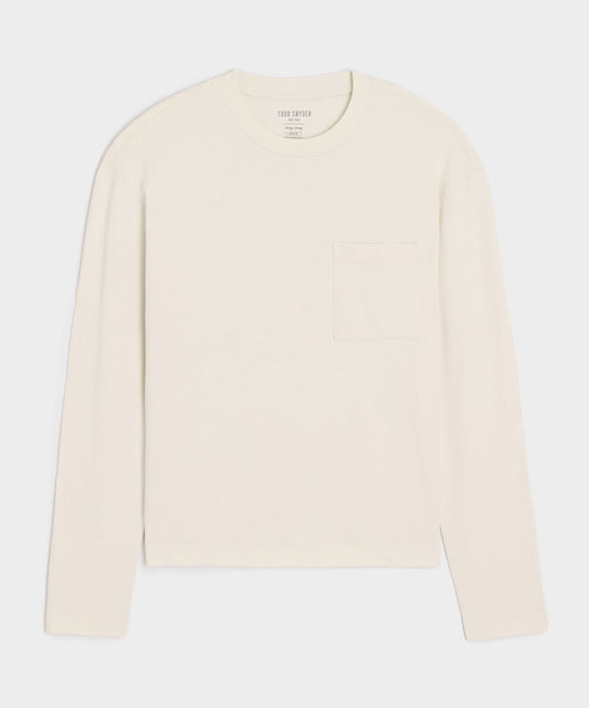 Todd Snyder Boxy Jersey Tee - Chalk