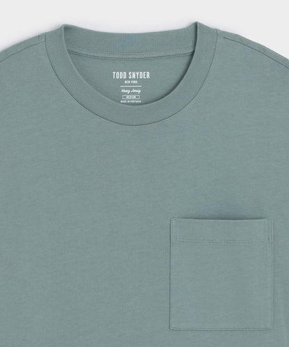 Todd Snyder Boxy Jersey Tee - Dusty Horizon