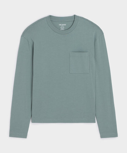Todd Snyder Boxy Jersey Tee - Dusty Horizon