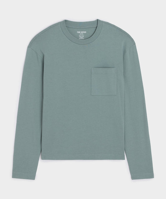 Todd Snyder Boxy Jersey Tee - Dusty Horizon