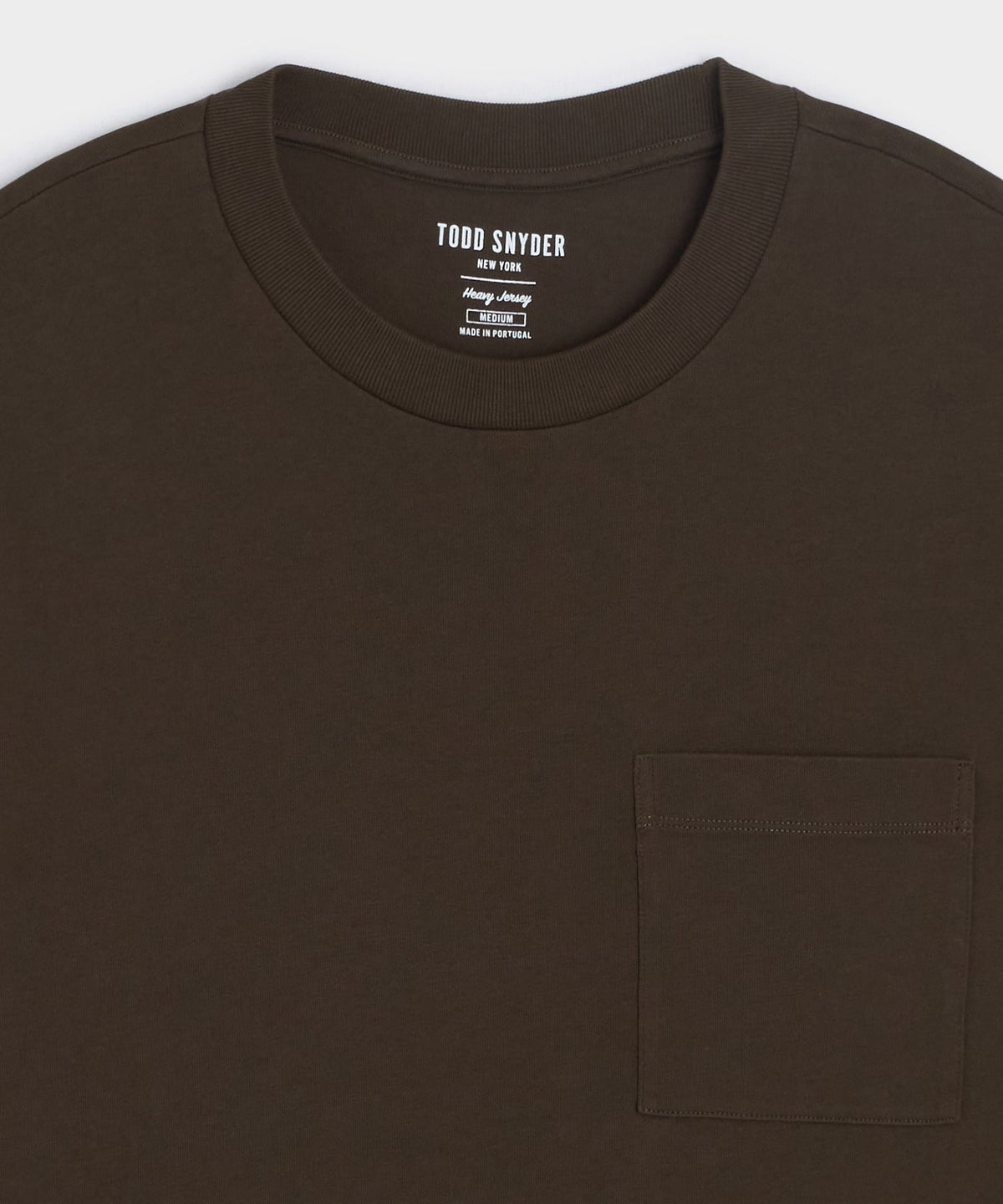 Todd Snyder Boxy Jersey Tee - Espresso Bean