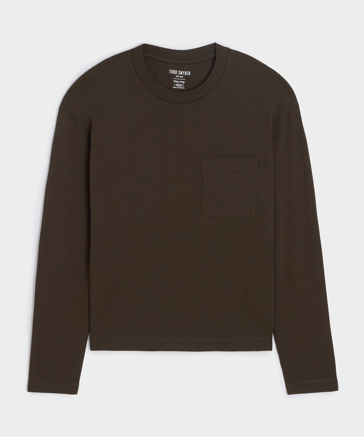 Todd Snyder Boxy Jersey Tee - Espresso Bean