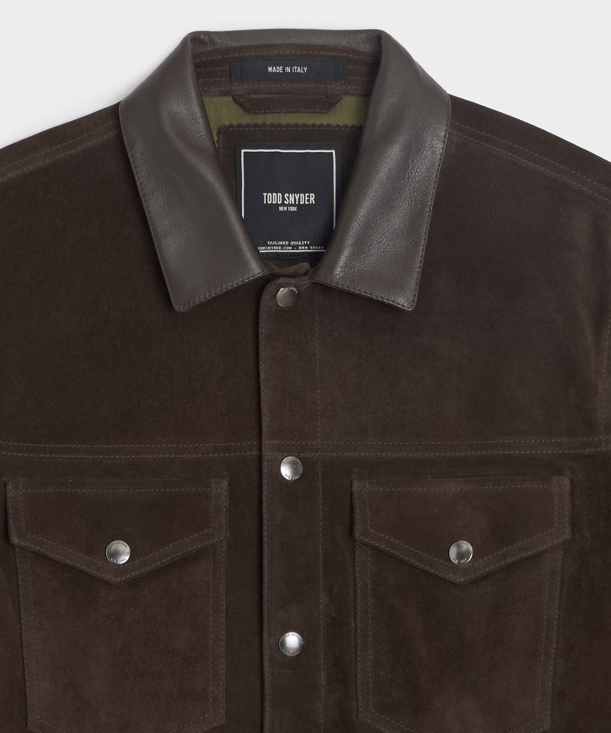 Todd Snyder Italian Suede Dylan Jacket - Espresso
