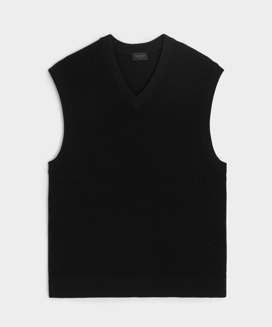Todd Snyder Beechwood Sweater Vest - Black