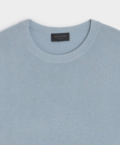 Todd Snyder Silk-Cashmere Crewneck Sweater - Dusty Blue