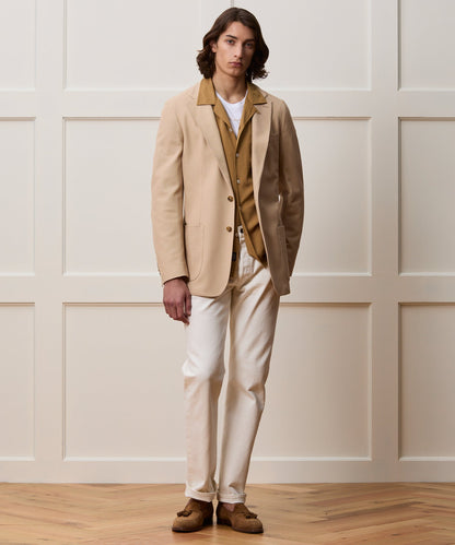 Todd Snyder Italian Knit Sport Coat - Light Khaki