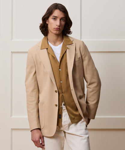 Todd Snyder Italian Knit Sport Coat - Light Khaki