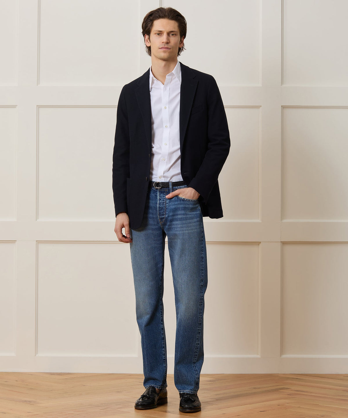 Todd Snyder Italian Knit Sport Coat - Navy