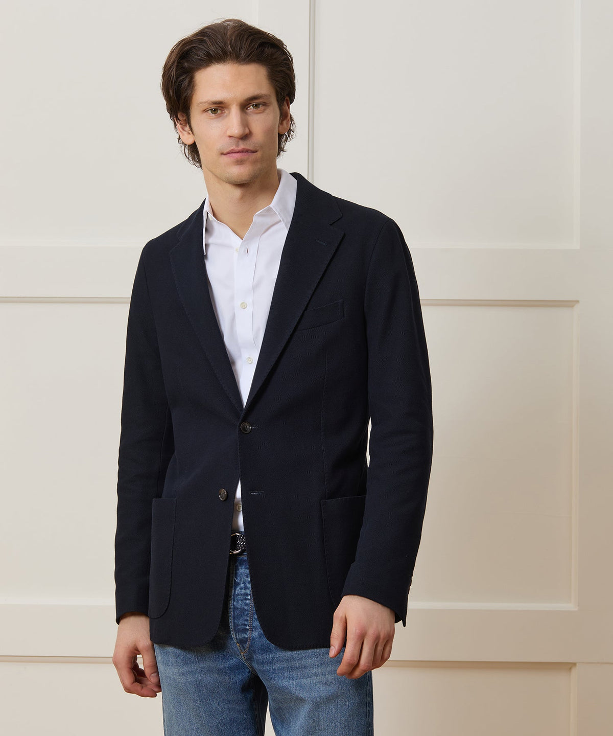 Todd Snyder Italian Knit Sport Coat - Navy