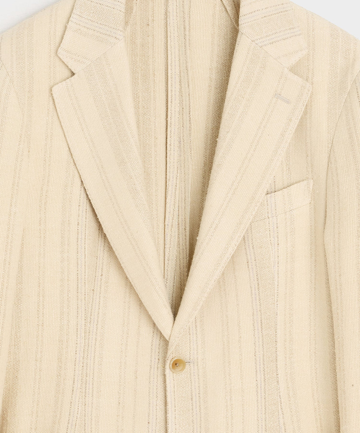 Todd Snyder Italian Linen Silk Double Stripe Sport Coat - Beige