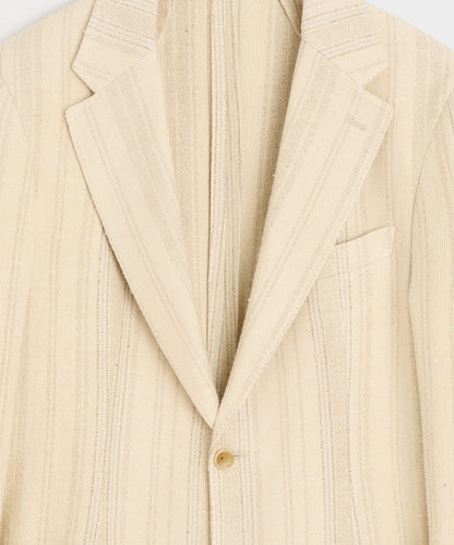 Todd Snyder Italian Linen Silk Double Stripe Sport Coat - Beige