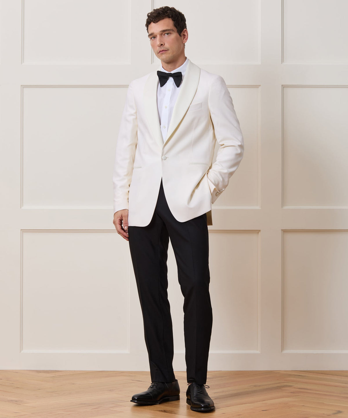 Todd Snyder Italian Wool Shawl Tuxedo Jacket - Ivory
