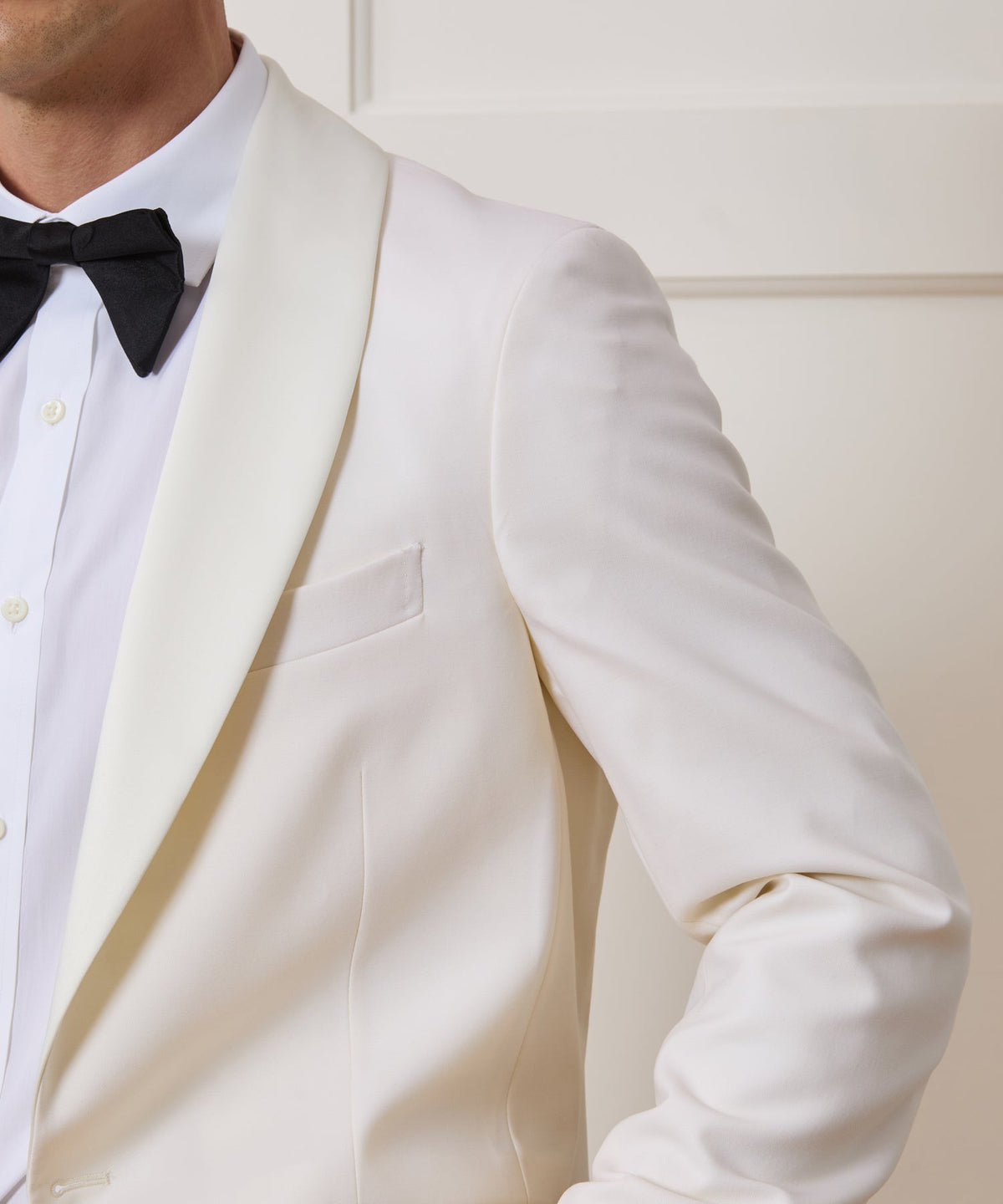 Todd Snyder Italian Wool Shawl Tuxedo Jacket - Ivory