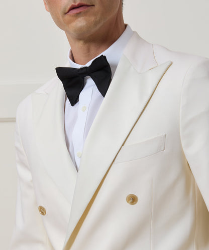 Todd Snyder Italian Wool Double-Breasted Tuxedo Jacket - Ivory