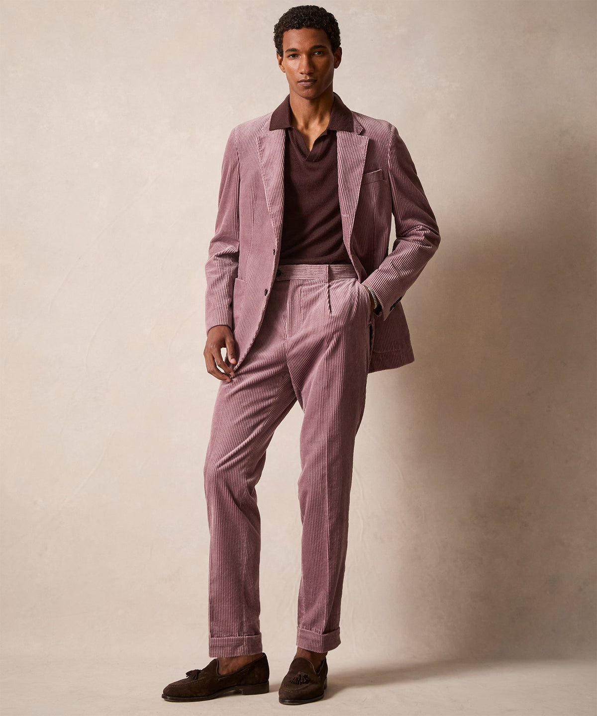 Todd Snyder Italian Wide Wale Corduroy Madison Trouser - Mauve
