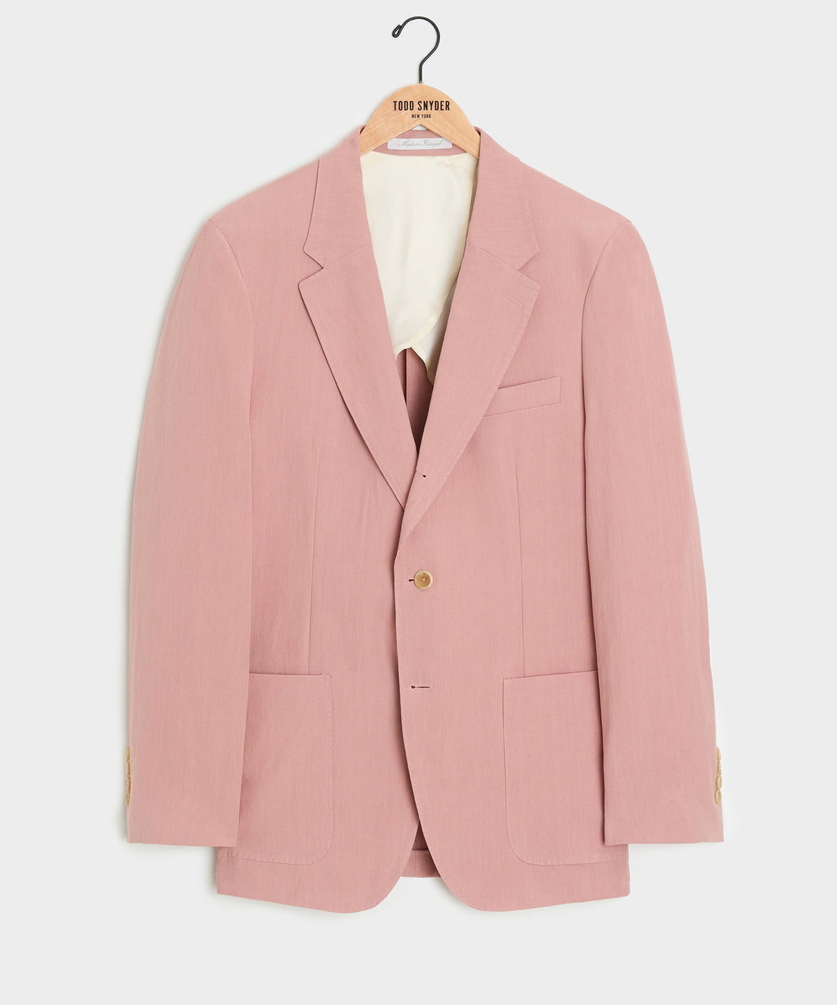 Todd Snyder Italian Sueded Linen Madison Jacket - Dusty Rose