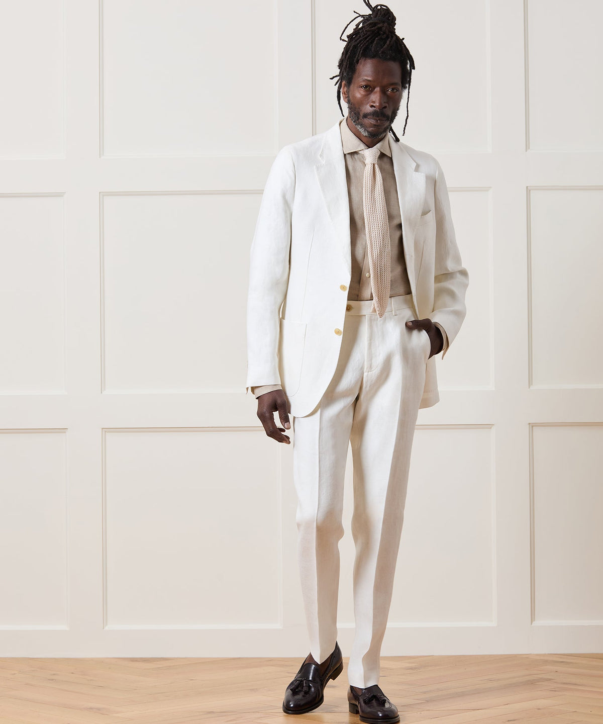 Todd Snyder Italian Linen Madison Jacket - White