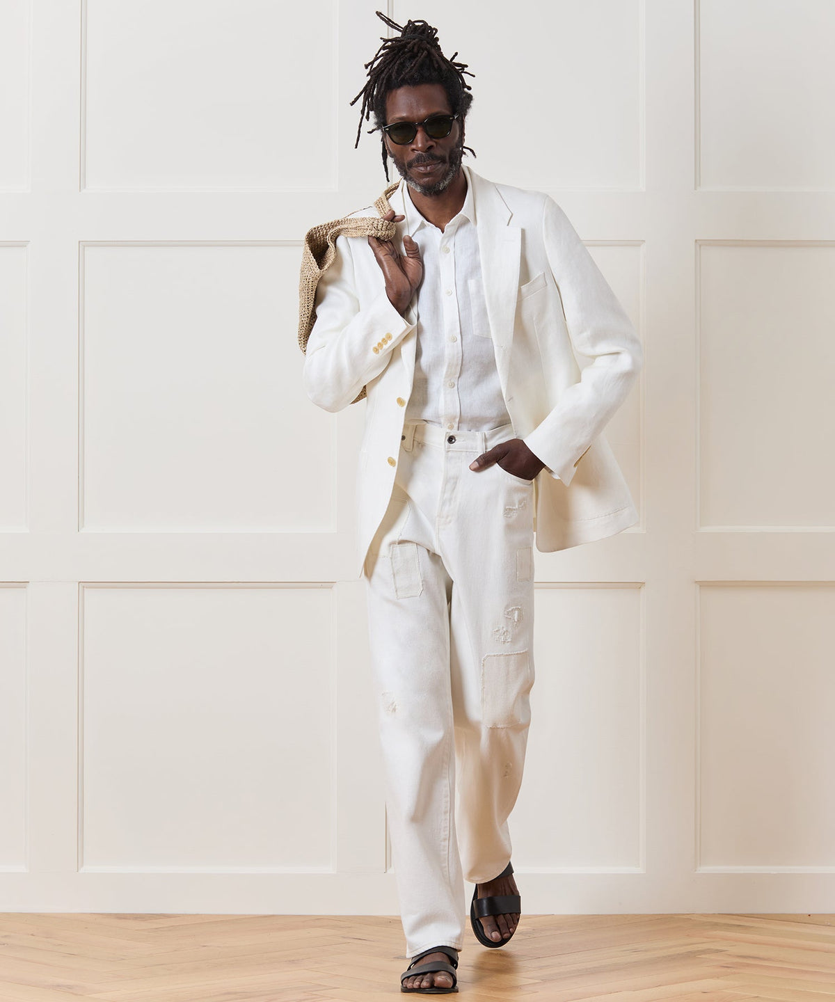 Todd Snyder Relaxed Selvedge Jean - White