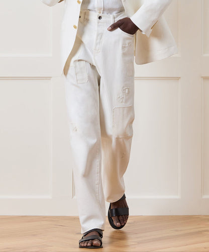 Todd Snyder Relaxed Selvedge Jean - White