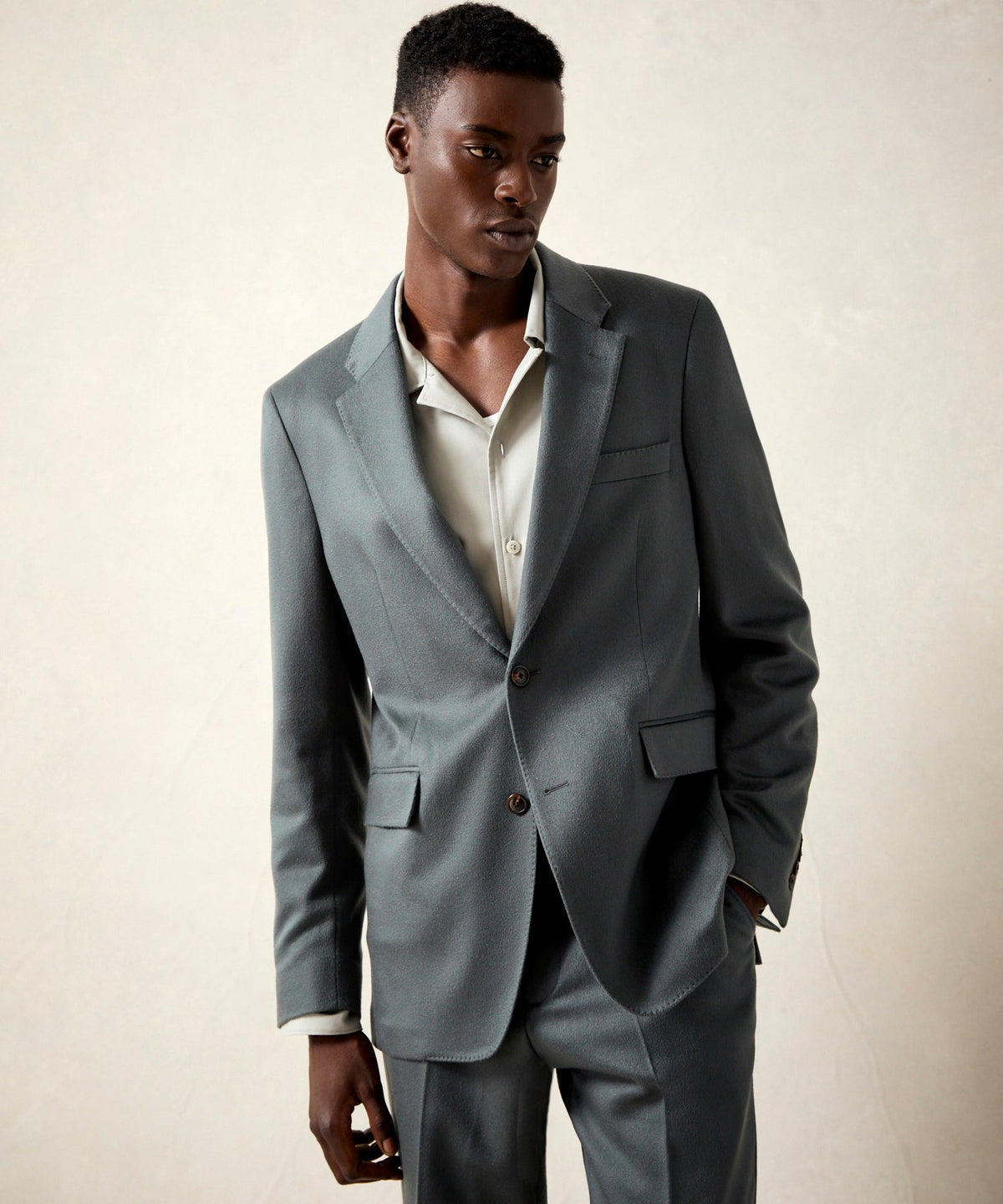 Todd Snyder Italian Cashmere Sutton Jacket - Slate Blue