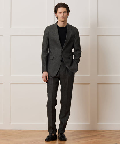 Todd Snyder Italian Linen Sutton Trouser - Charcoal