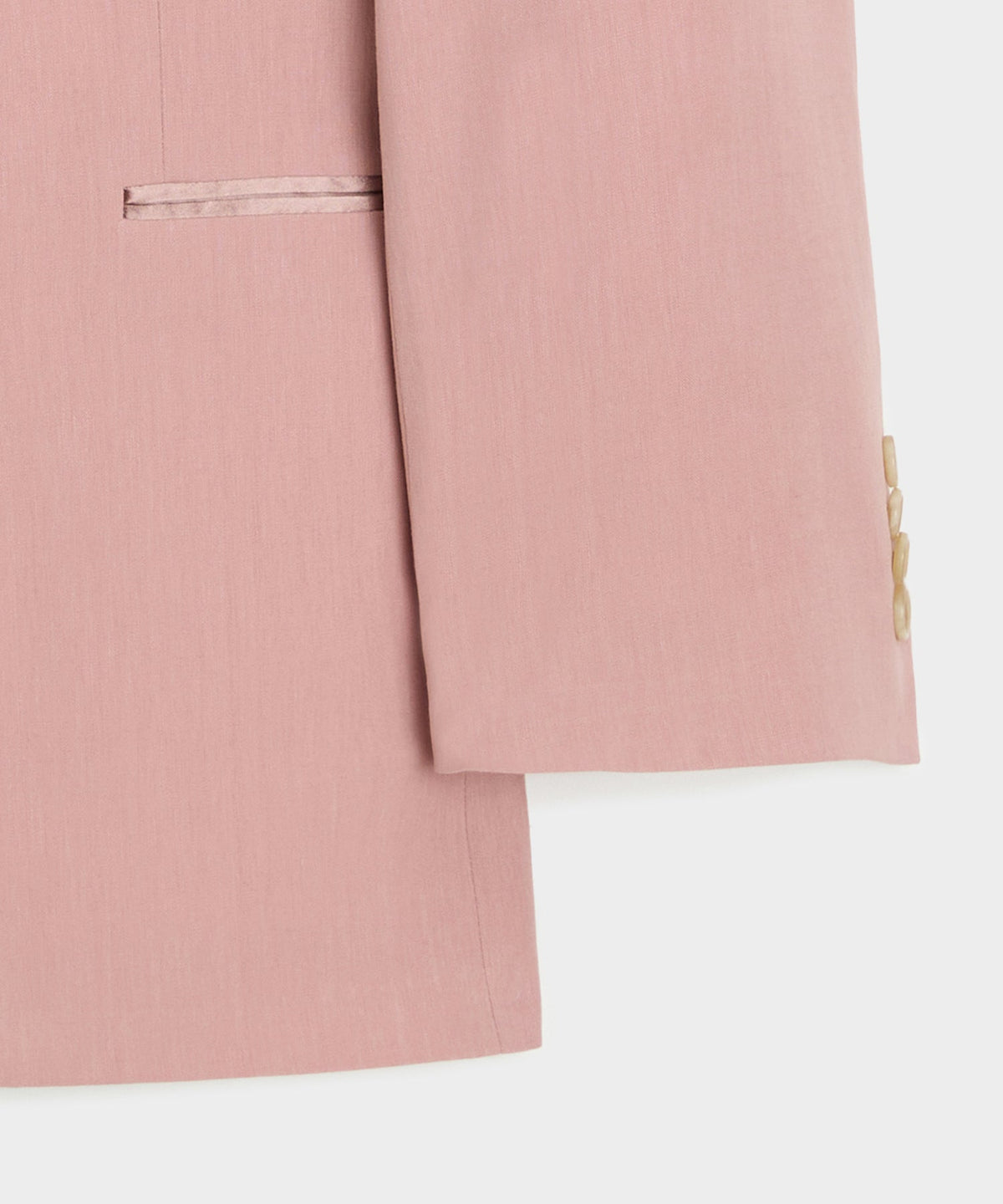 Todd Snyder Relaxed Italian Sueded Linen Double-Breasted Tuxedo Jacket - Dusty Rose