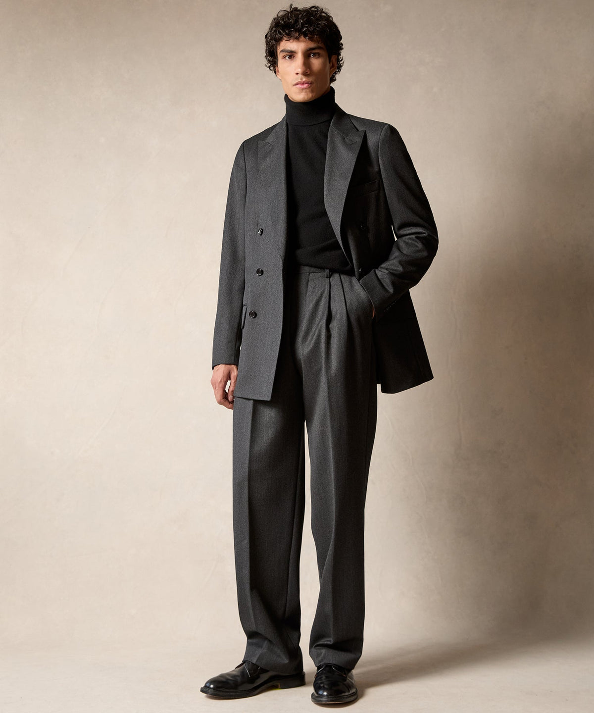 Todd Snyder Italian Cavalry Twill Wythe Trouser - Charcoal
