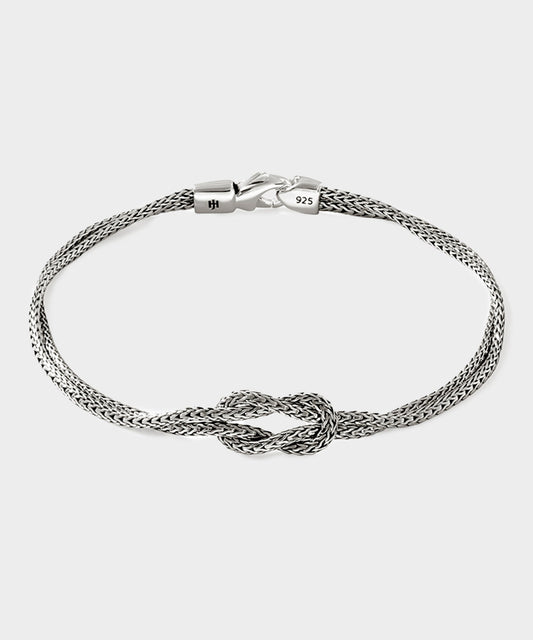 Todd Snyder John Hardy Sterling Silver Love Knot Bracelet - Silver