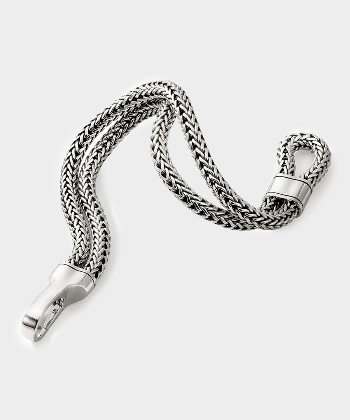 Todd Snyder John Hardy Sterling Silver Double Row Bracelet - Silver