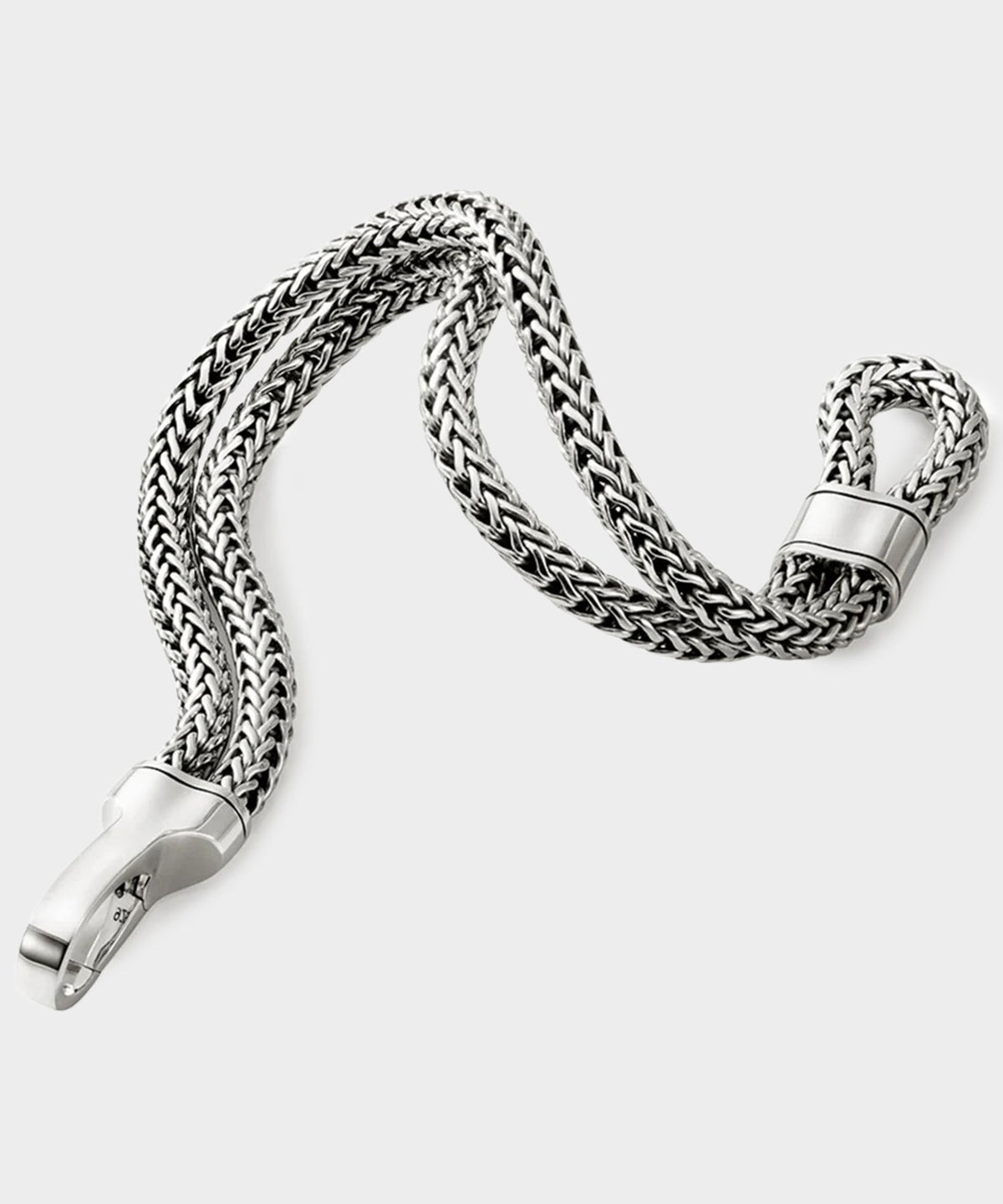 Todd Snyder John Hardy Sterling Silver Double Row Bracelet - Silver