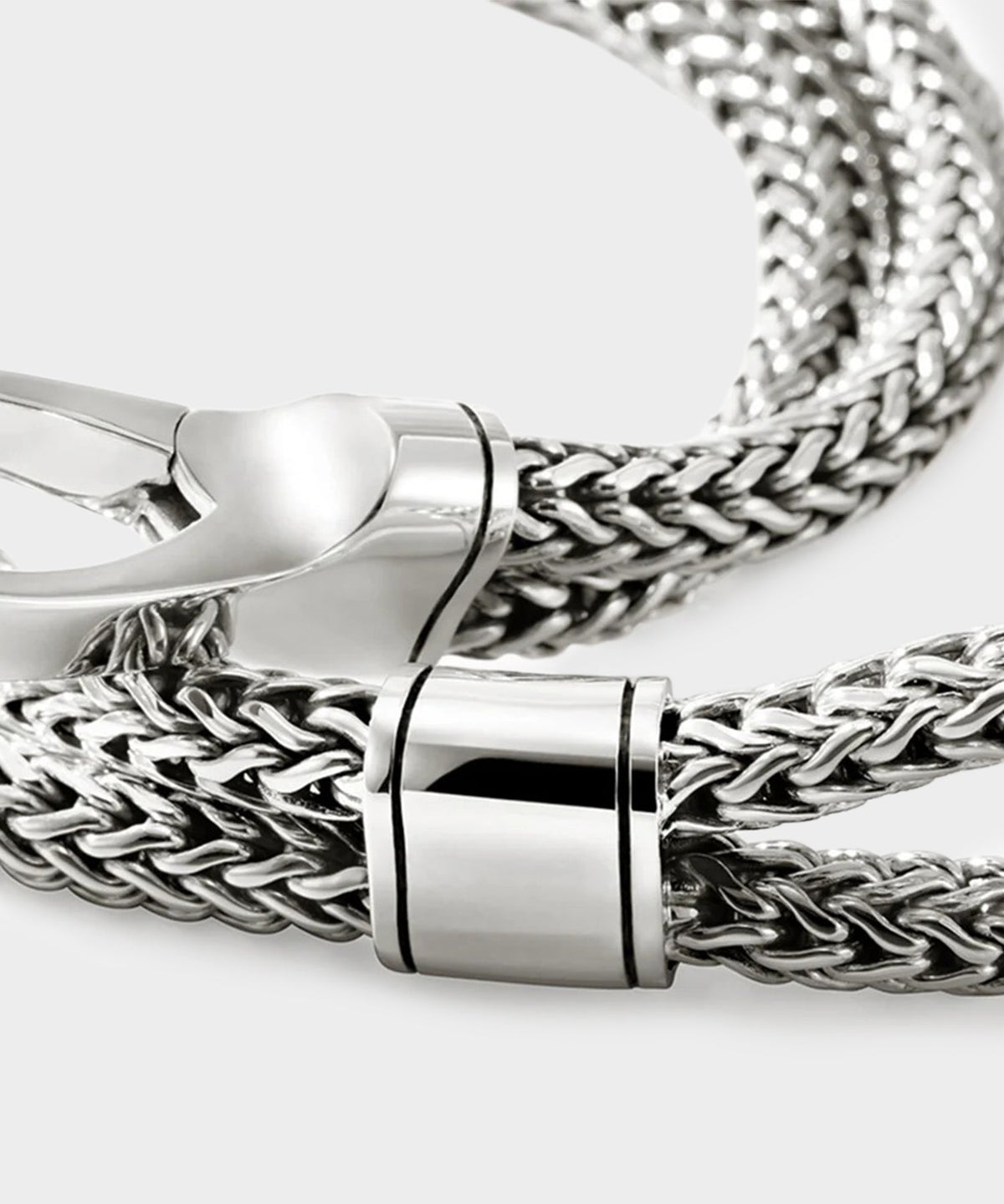 Todd Snyder John Hardy Sterling Silver Double Row Bracelet - Silver