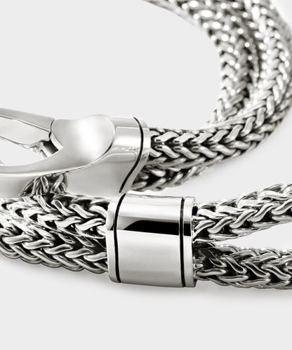 Todd Snyder John Hardy Sterling Silver Double Row Bracelet - Silver