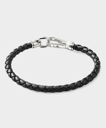 Todd Snyder John Hardy Sterling Silver Leather Bracelet - Silver