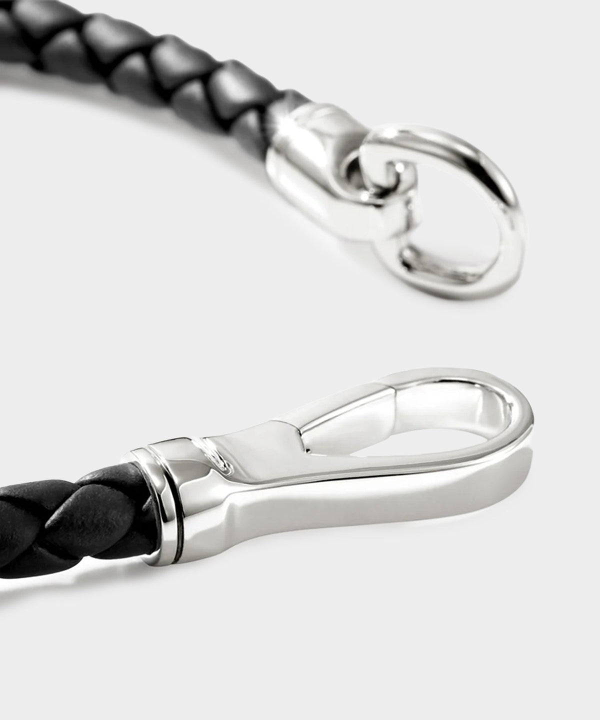 Todd Snyder John Hardy Sterling Silver Leather Bracelet - Silver