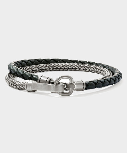 Todd Snyder Todd Snyder x John Hardy Silver Double Wrap Bracelet - Silver