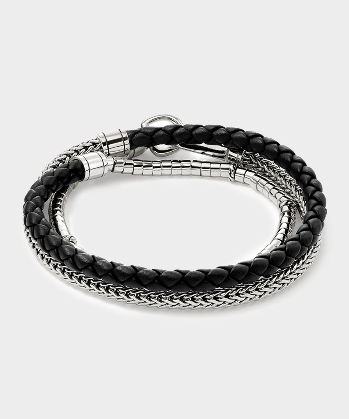 Todd Snyder John Hardy Sterling Silver Heishi Triple Wrap Bracelet - Silver