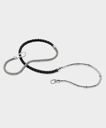 Todd Snyder John Hardy Sterling Silver Heishi Triple Wrap Bracelet - Silver