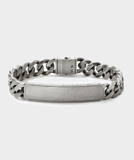 Todd Snyder Todd Snyder x John Hardy Silver Curb Link Station Bracelet - Silver