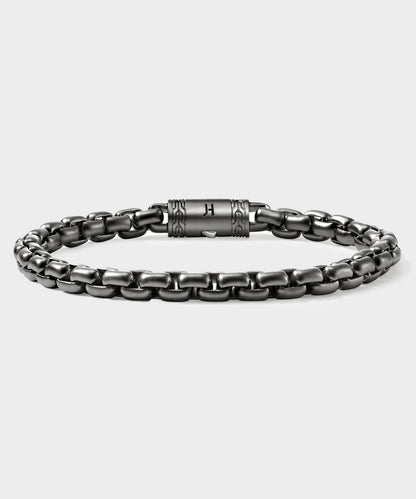 Todd Snyder John Hardy Dark Sterling Silver Box Chain Bracelet - Silver