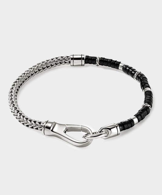 Todd Snyder John Hardy Sterling Silver Heishi Chain Bracelet - Silver