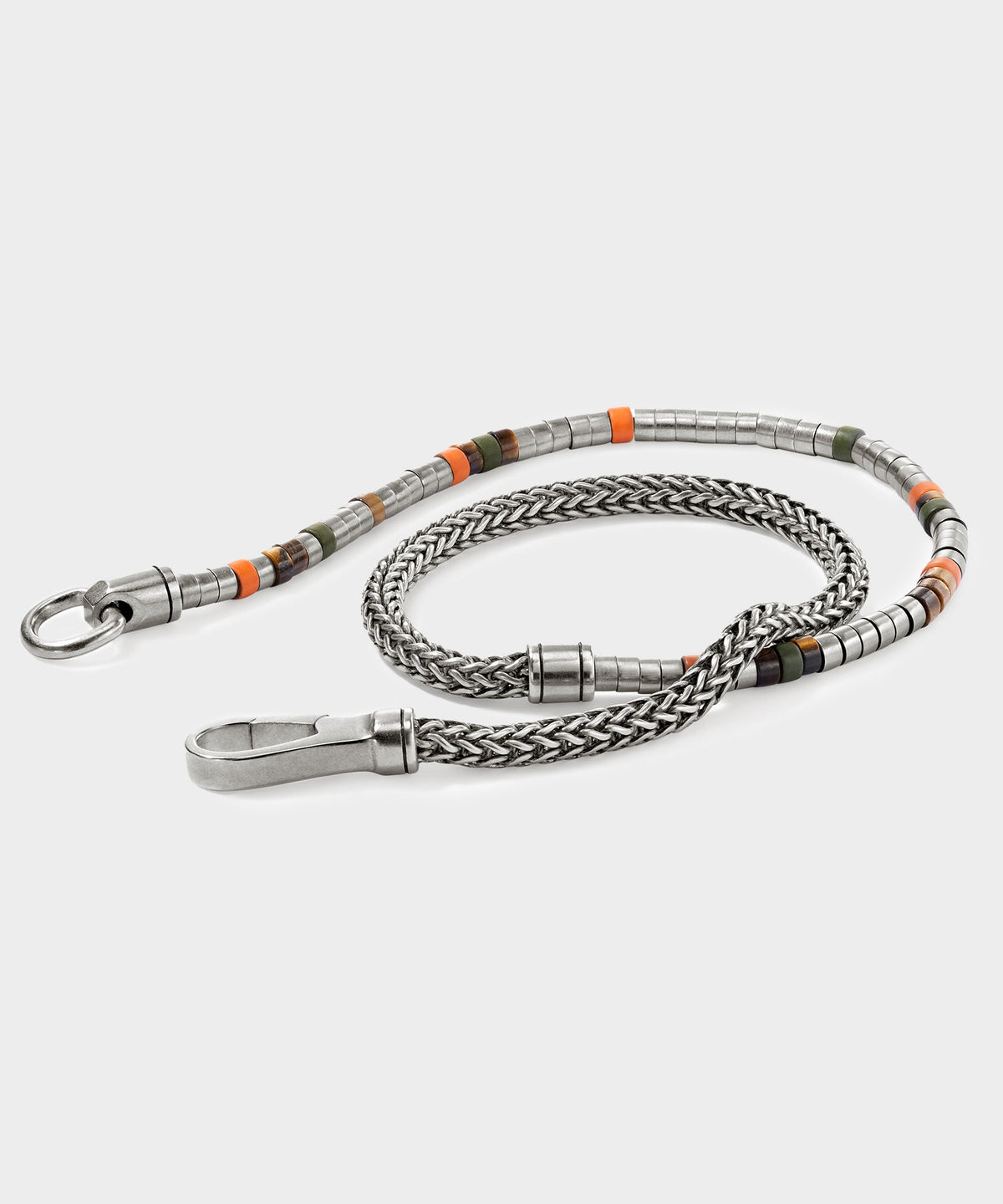 Todd Snyder Todd Snyder x John Hardy Heishi Silver Double Wrap Bracelet - Silver