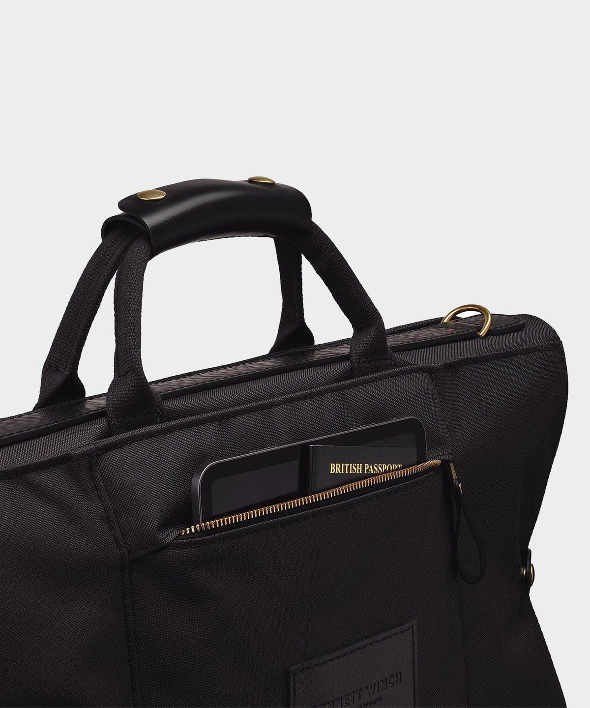 Todd Snyder Bennett Winch Nylon Trifold Suit Carrier - Black